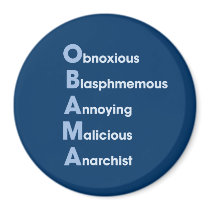 Obama Acronym Refrigerator Magnets