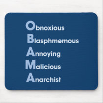 Obama Acronym Mouse Pad