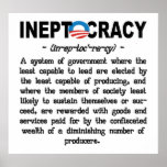 Obama Administration Ineptocracy Poster (large)