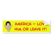 obama america love him or leave it bumper sticker