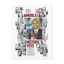 Obama: America's Historic Vote Postcard