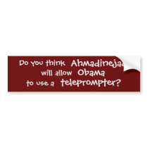 obama and ahmadinejad bumper stickers