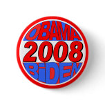 Obama and Biden in 2008 Pinback Buttons