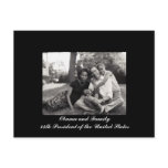 Obama and Family 44th President of the USA Post Card