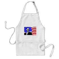 Obama And Flag Apron