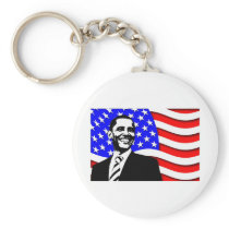 Obama And Flag Key Chains