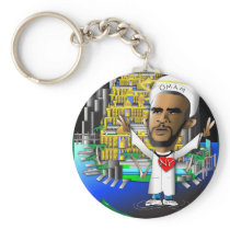 Obama and Freedom keychains