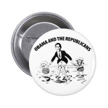 Obama and the Republicans Pinback Buttons