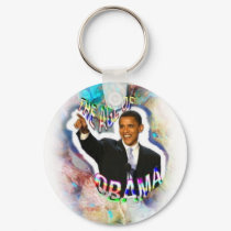 Obama Aquarius Key Chain keychains by elfyboy Obama Aquarius Key Chain keychains