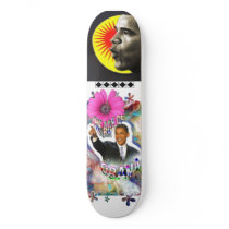 Obama Aquarius Skateboard Deck by elfyboy Obama Aquarius Skateboard Deck