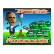 Obama as Young George Washington Post Cards