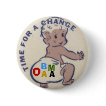 Obama Baby Diaper Button