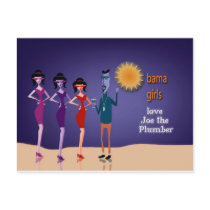 Obama Bahama girls love Joe the Plumber postcards