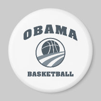Obama Basketball Grey v1 magnets