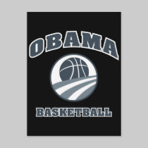 Obama Basketball Grey v1 postcards