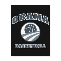 Obama Basketball Grey v1 postcards