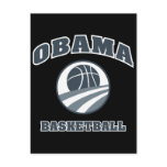 Obama Basketball Grey v1 Post Cards