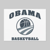 Obama Basketball Grey v1 postcards