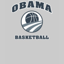 Obama Basketball Grey v1 t-shirts