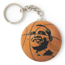 Obama Basketball Keychain