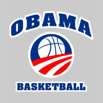 Obama Basketball red white and blue v2 t-shirts