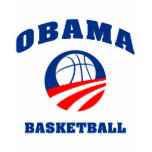 Obama Basketball red white and blue v2 T-shirts
