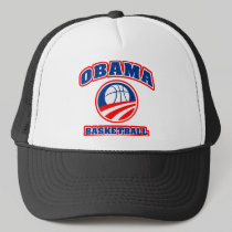 Obama Basketball red white blue v3 hats