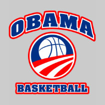 Obama Basketball red white blue v3 t-shirts