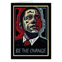 Obama Be The Change 5 Card