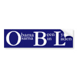 Obama Been Lyin' Sticker, Anti Obama Sticker Bumper Stickers