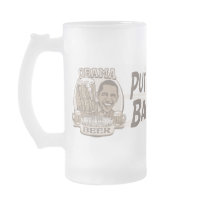 Obama Beer Anti Recession Gear mugs by ObamaBeerSummit Obama Beer Anti Recession Gear mugs