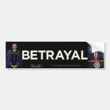 Obama Betrayal Bumper Sticker