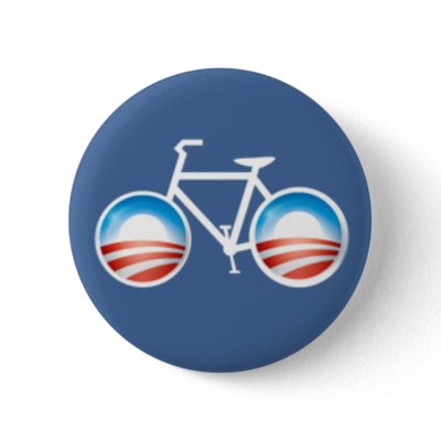 Obama Bicycle Button by GGWash