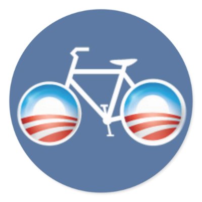 Obama Bicycle Sticker by GGWash