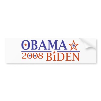 Obama Biden 08 Bumper Stickers by worldsfair