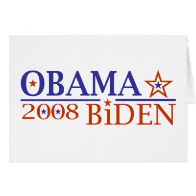 Obama Biden 08 Greeting Card by worldsfair