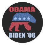 Obama Biden '08 Polar Bear Bumper Sticker Democrat