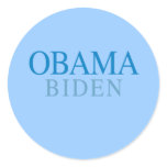 OBAMA / BIDEN 08 ROUND STICKERS