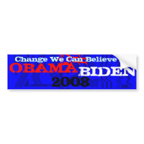 Obama Biden 2008 44 bumper stickers