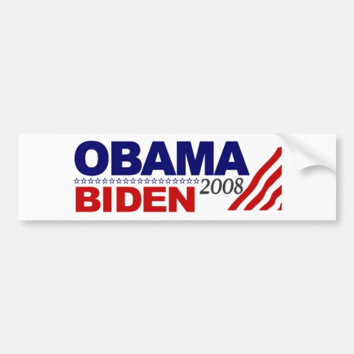 Obama Biden 2008 Bumper Sticker Zazzle 