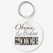 Obama Biden 2008 BW keychains