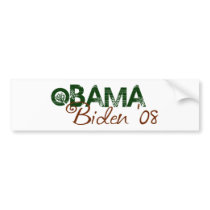 Obama Biden 2008 (Green Edition) bumper stickers by worldsfair Obama Biden 2008 (Green Edition) bumper stickers