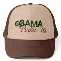 Obama Biden 2008 (Green Edition) hats