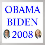 OBAMA BIDEN 2008 POSTERS