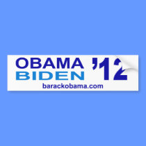 Obama Biden 2012 Bumper Sticker bumper stickers