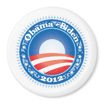 Obama Biden 2012 Circle Fridge Magnets