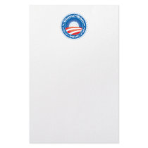 Obama Biden 2012 Circle Customized Stationery