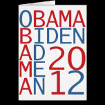 Obama - Biden 2012 cube cards