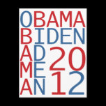 Obama - Biden 2012 cube postcards