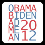 Obama - Biden 2012 cube stickers